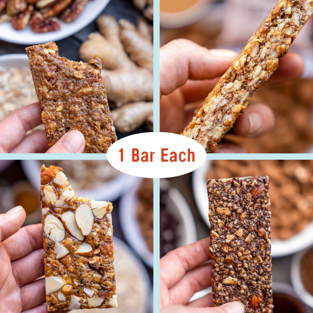 Taos Bakes Snack Bars - Crowd + Pleaser All-In-One Variety Pack - Gluten Free, Non-GMO, Healthy Granola Bars - Nutritious & Delicious Baked Bars - (12