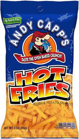 Andy Capp's Hot Fries Snacks, 3 oz, (Pack of 12)