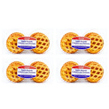 Holland Patisserie Mini Apple Pie Pastry Rounds - Flaky Dutch Apple Pastry with Real Apple Filling Ready to Serve Dessert, 6 Pieces per Pack (4 Pack)
