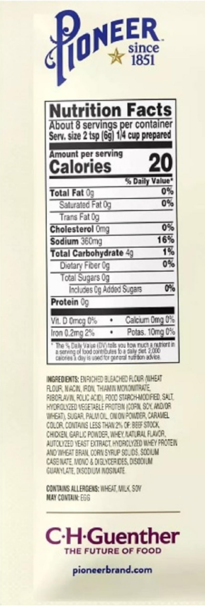 Pioneer Gravy & Seasoning Mixes - 2 packages (Brown 1.61oz)