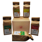 Coffee Gift Set Las Americas 5 Pack 12oz Gourmet Organic Medium Roast whole Bean with Best Beans From Mexico, Guatemala, Peru, Colombia and Brazil