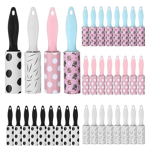 36 PCS Mini Lint Roller 1080 Sheets Rollers for Pet Hair Extra Sticky Travel Size Pet Hair Remover Compact Lint Roller for Clothes Portable Sticky