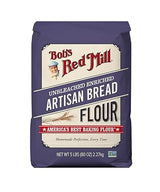 Bob's Red Mill Artisan Bread Flour, 5lb (Pack of 1) - Vegan, Kosher, Unbleached, Unbromated