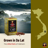 Joyful Pour Over Vietnamese Coffee - Saigondan Single Serve Coffee Sachets | Medium Roast 100% Arabica Bourbon | Instant Specialty Coffee for Travel