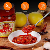 Lemon Chili Crisp Sauce, Guangxi Tiandeng-Style Spicy, 7.4Oz(210g)
