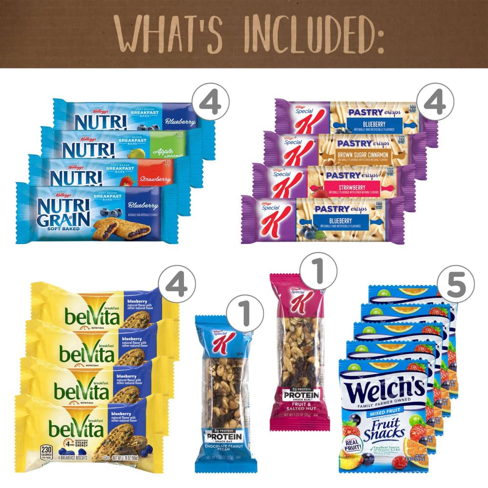 Break Box Breakfast Snack Mix, Assorted, 41/Box (700-S0002)
