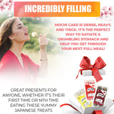 Fusion Select Strawberry Japanese Mochi Fruit Daifuku Japanese Desert Sweet Rice Cake Fruit Mochi Daifuku 240g/ 8.46oz