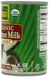 Native Forest Coconut Milk, Organic Unsweetened, 13.5-Ounce (Pack of 6)