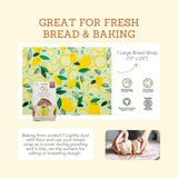 Bee's Wrap - Limited Edition - Beeswax Wraps for Bread - Beeswax Bread Wrap for Sourdough & Bread Storage - Plastic Free Made in USA Reusable Natural