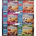 Millville Fruit & Grain Soft Baked Bar 6 Flavors Mixed Berry, Raspberry, Cherry, Strawberry, Blueberry, Apple Cinnamon, 6 Cereal Bars, 7.8oz 222g (Six