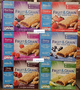 Millville Fruit & Grain Soft Baked Bar 6 Flavors Mixed Berry, Raspberry, Cherry, Strawberry, Blueberry, Apple Cinnamon, 6 Cereal Bars, 7.8oz 222g (Six