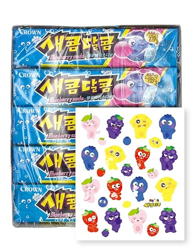 Crown Sweet and Sour Candy Blueberry Soda Flavor 435g (29g X 15ea)