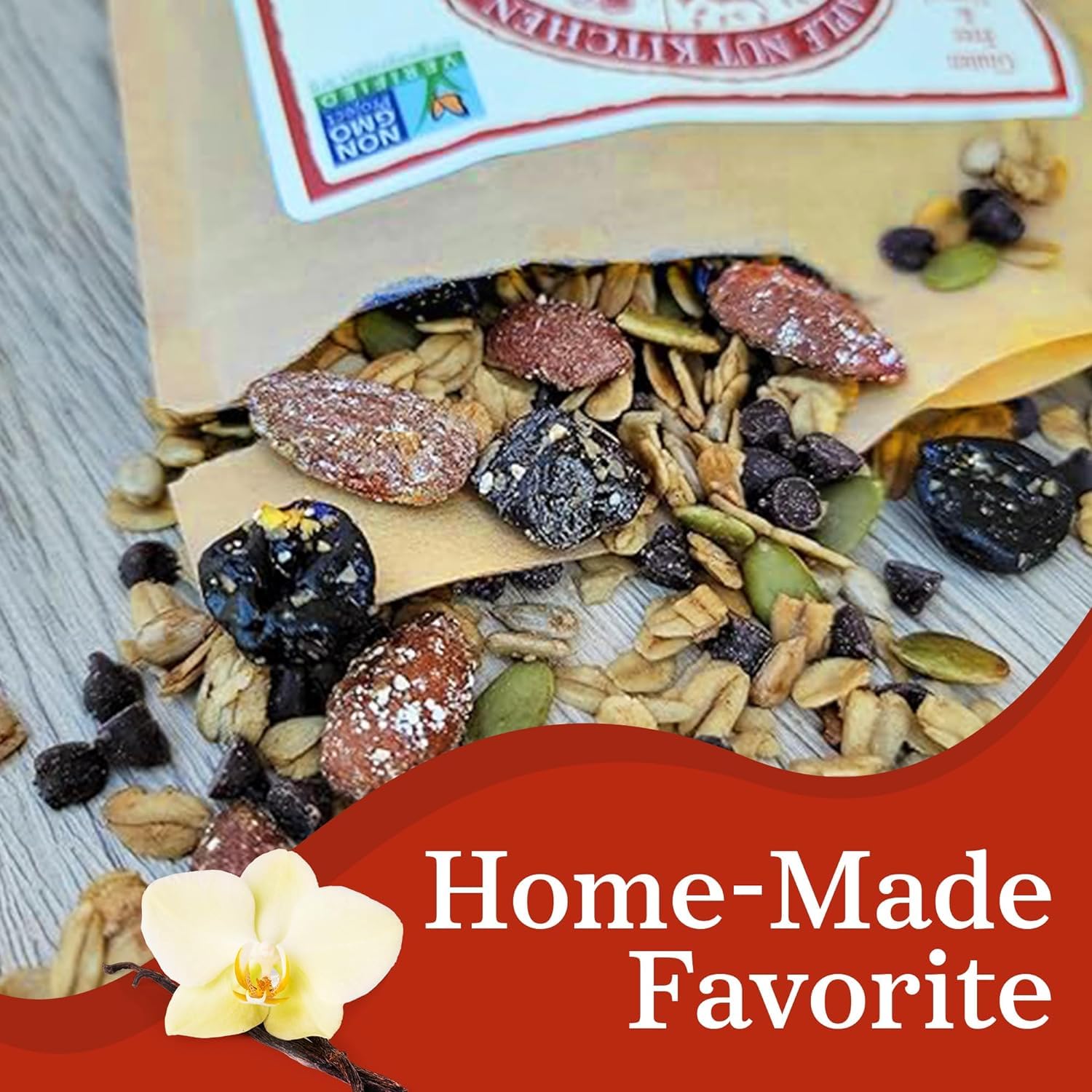 Maple Nut Kitchen Sweet & Salty Granola - 3 Pack | Gluten-Free Granola with Maple-Roasted Almonds, Dark Chocolate, Pumpkin Seeds & Cherries | Crunchy