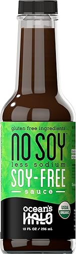 2 bottles of Less Sodium NoSoy (soy-free) sauce by Ocean's Halo