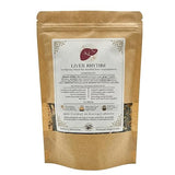 The Good Village Co. Liver Rhythm Loose Leaf Herbal Tea, Caffeine Free Botanical Blend with Turmeric, Ginger, Dandelion Root, Papaya Leaf, Marshmallow