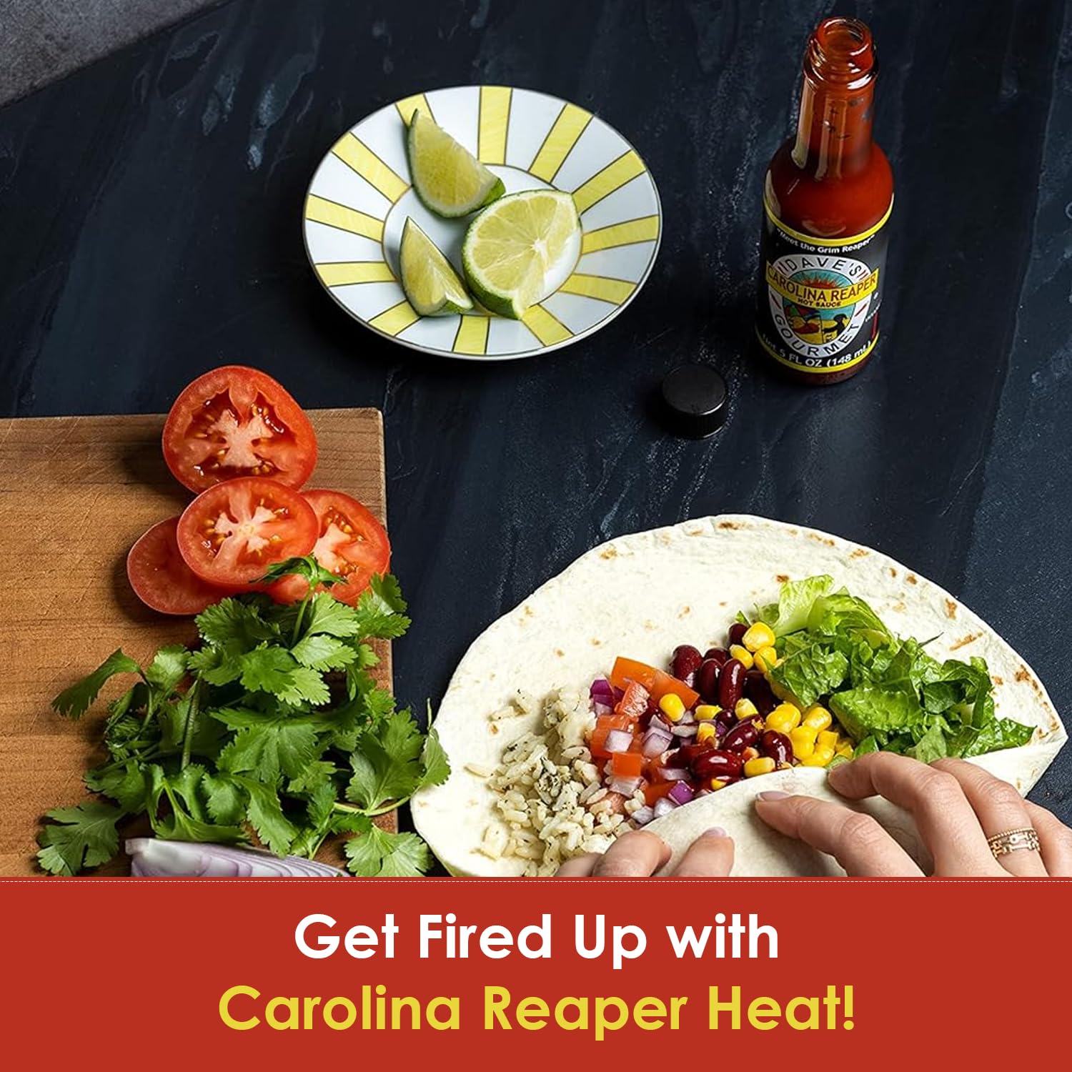 Dave's Gourmet Carolina Reaper Hot Sauce - Insanely Hot & Bold Flavor - Carolina hot pepper - Ideal for Tacos, Wings, Marinades & More - Gluten Free