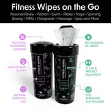 Wipex Fitness Equipment Wipes | Clean Gym Equipment, Yoga Mats, Peloton Bike Cleaner, Exercise Machine Wipes | Lemongrass, Eucalyptus, 75 Ct Canister