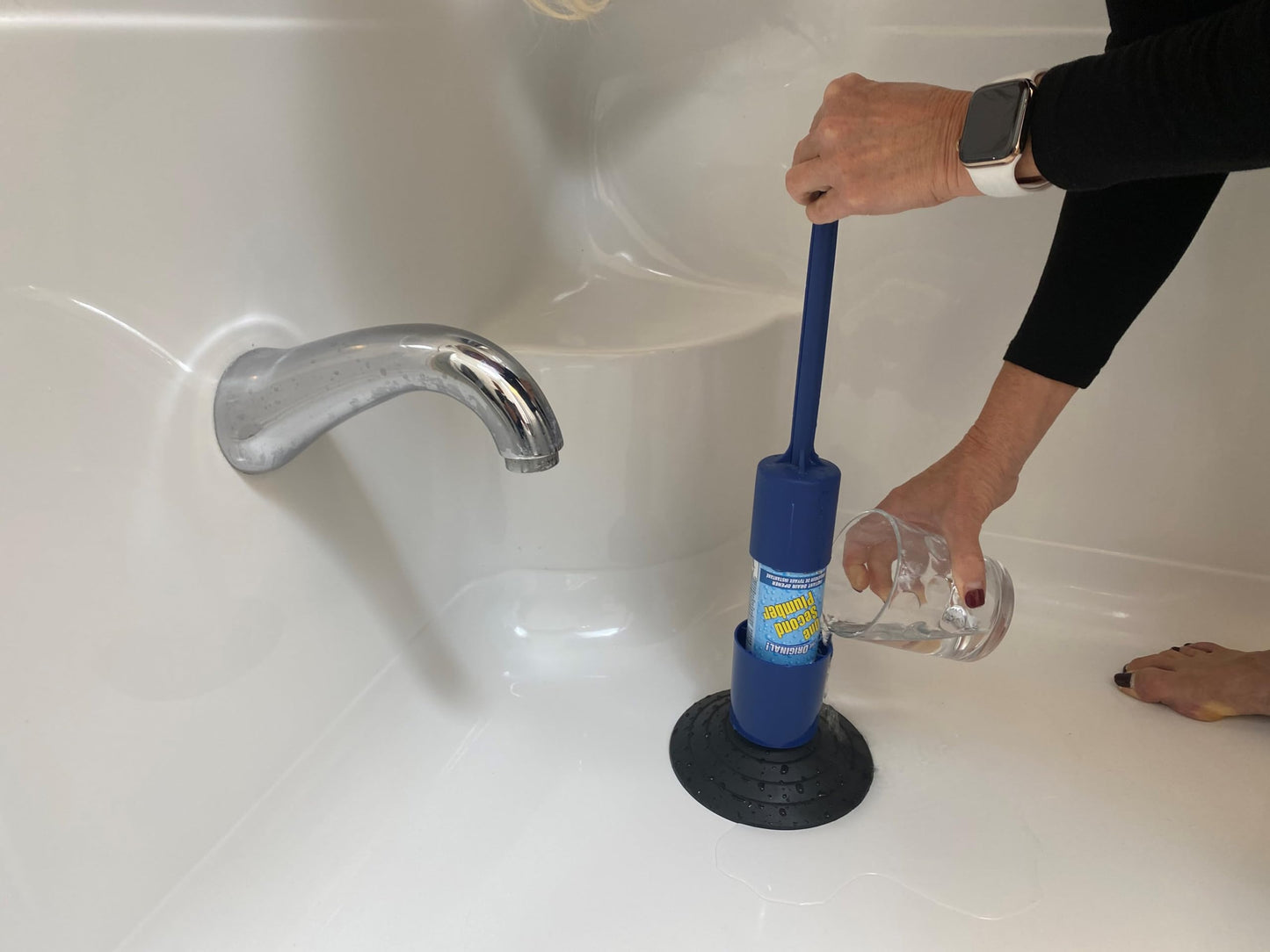 One Second Plumber Combo Kit Pack, Instant drain opener, clog remover & cleaner for toilets, bathtub, double sinks, and septic-safe