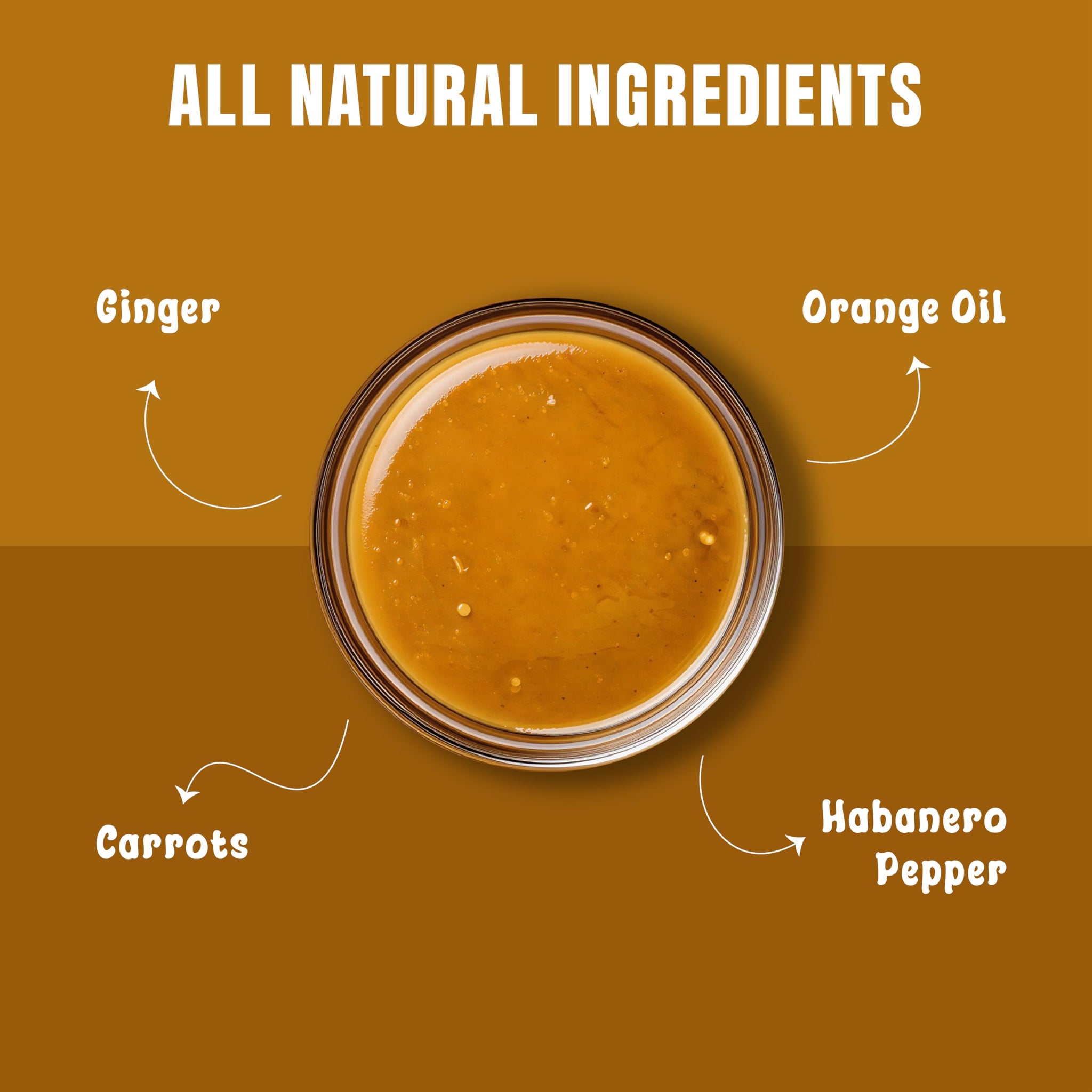 Hook & Arrow Habanero Orange Ginger Hot Sauce - Award Winning Spicy Habanero Pepper Sauce - Low Sodium, Gluten-Free, Vegan, Paleo, Low Sugar (5 fl oz