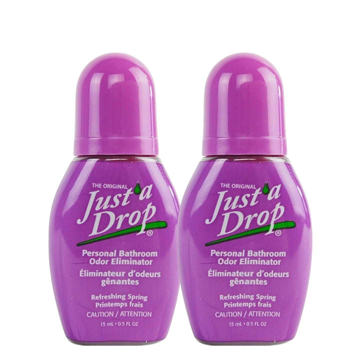 Just a Drop Odor Eliminator - Refreshing Spring by Prelam for Unisex - 0.5 oz Drops - Pack of 2