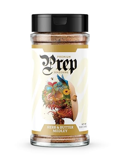 Underground Bio Labs | Prep By Jefe Premium Seasoning | Low Sugar/Sodium | MSG/Gluten Free | 13 Mouthwatering Flavors (5oz) (Herb & Butter Medly)