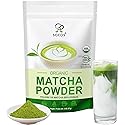 Soeos Organic Matcha Powder, Matcha Green Tea Powder, 2 oz (57g), Antioxidant-Rich Matcha Powder for Lattes, Smoothies and Baking, Recyclable Bags