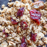 Mrs. Barr’s Natural Foods Granola | Cherry & Pecan | Certified Organic Gluten Free Oats | Soft Texture | Small Batch | Gourmet Quality | Real