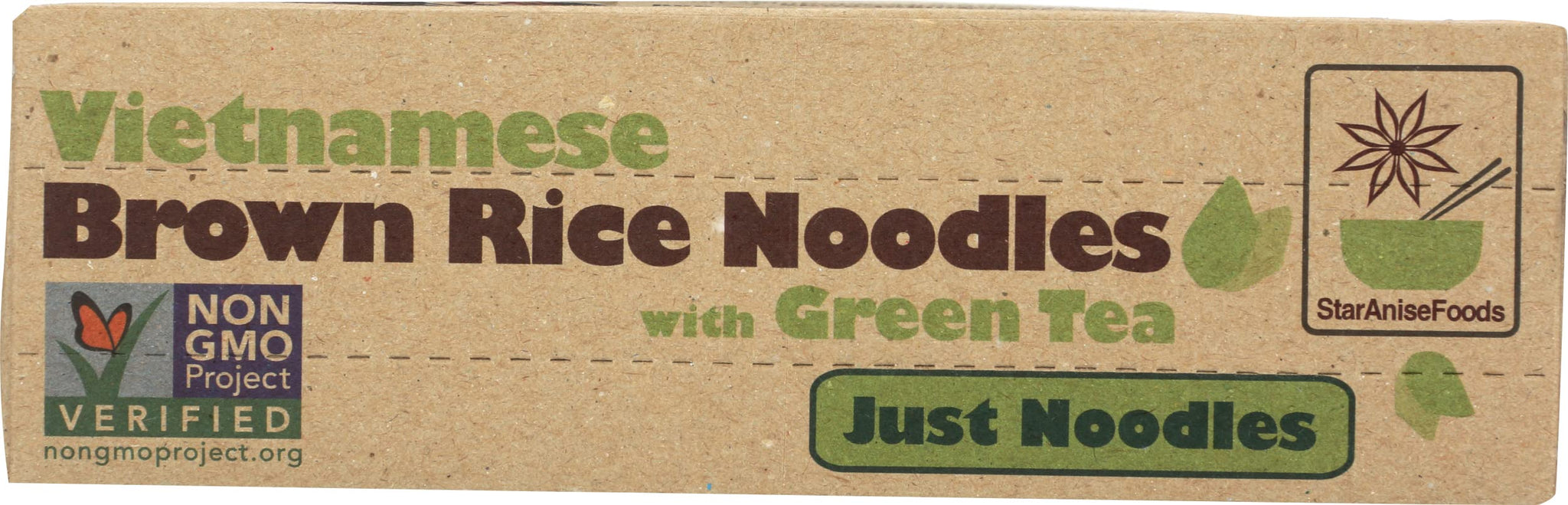 Star Anise Foods Brown Rice Gluten Free Noodles with Green Tea - 24 Servings, 8.6 Oz. Per Box, Pack of 6 Boxes, Pho Noodles Vietnamese, Pad Thai
