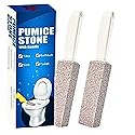 2 Pack Ring King Pumice Stone Toilet Bowl Cleaner with Handle, Hard Water Build up Remover, Removes Stubborn Limescale from Tile, Shower Door