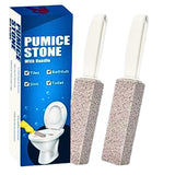2 Pack Ring King Pumice Stone Toilet Bowl Cleaner with Handle, Hard Water Build up Remover, Removes Stubborn Limescale from Tile, Shower Door