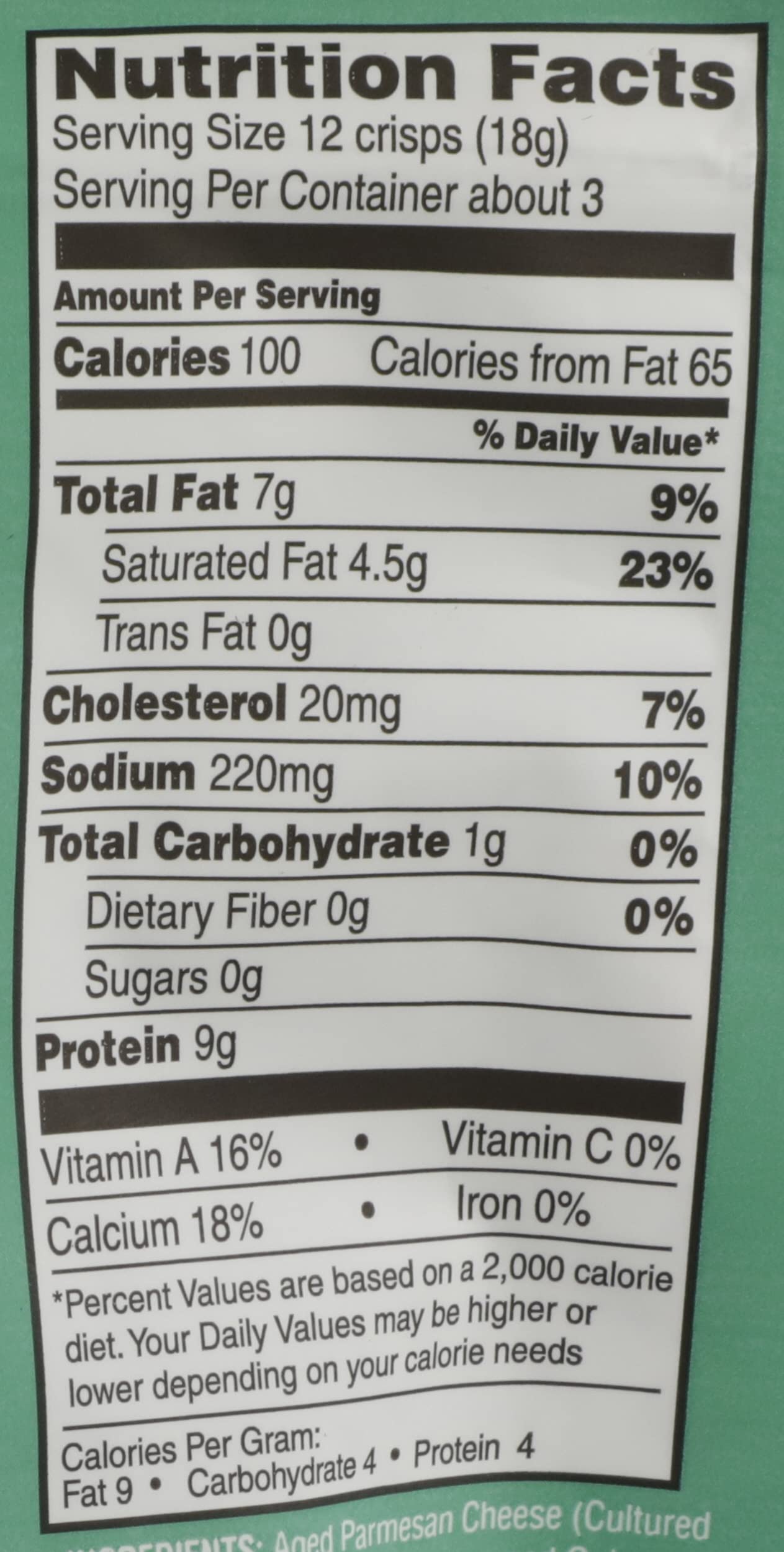 Parmcrisps, Crisps Sour Cream Onion, 1.75 Ounce