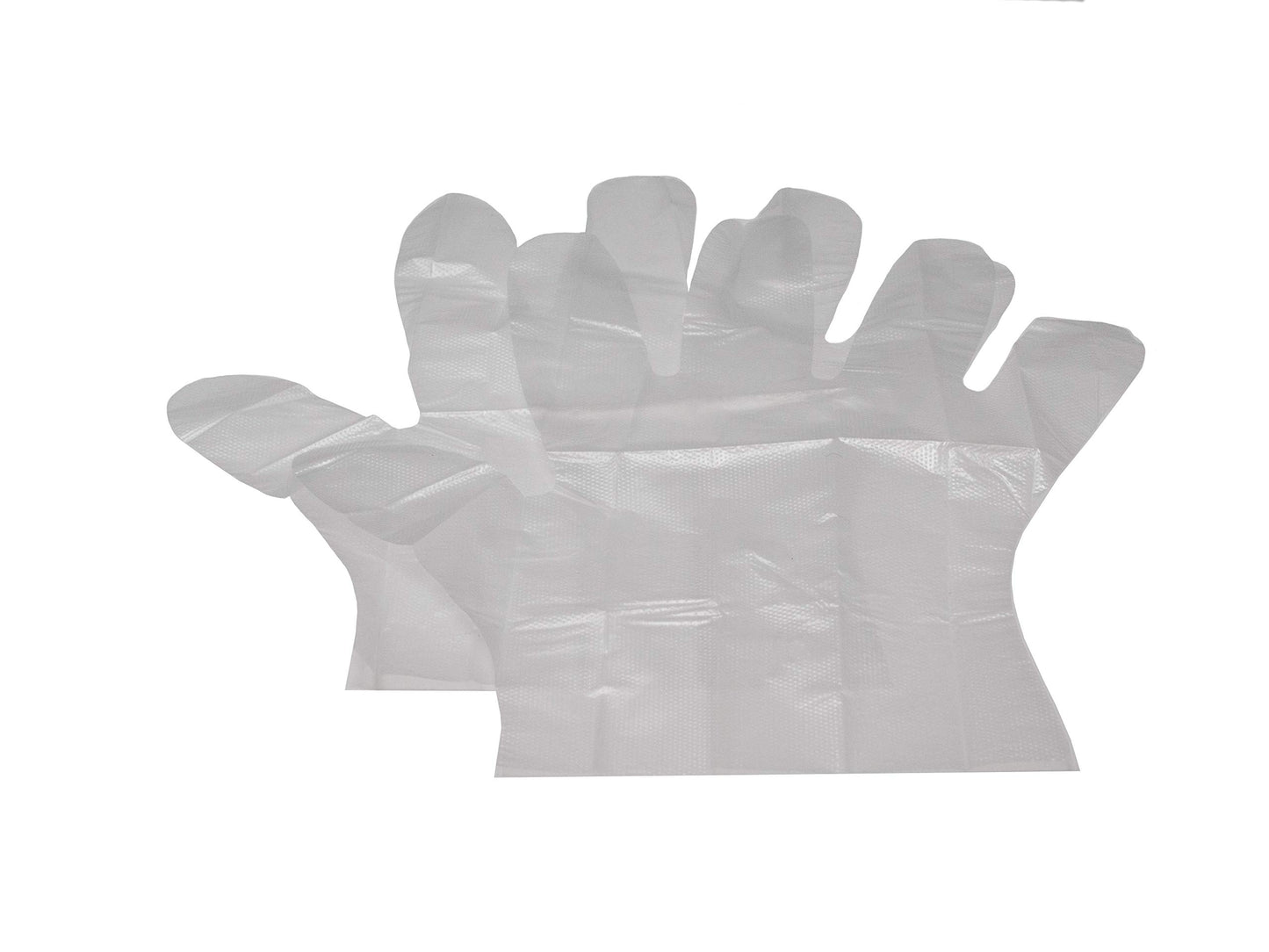 Hyrax Trading Disposable Polyethylene PE Gloves Individually Wrapped in Pairs (1000 pairs/2000 gloves - One Size Fits All) Prefolded Prepackaged