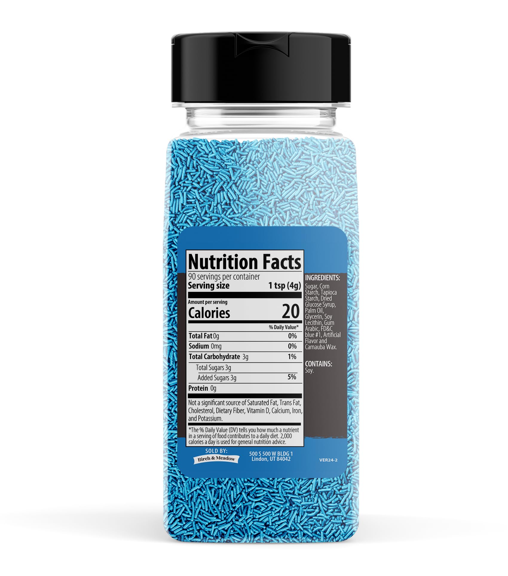 Birch & Meadow Blue Sprinkles, 12.8 oz, Decorative & Fun Topping