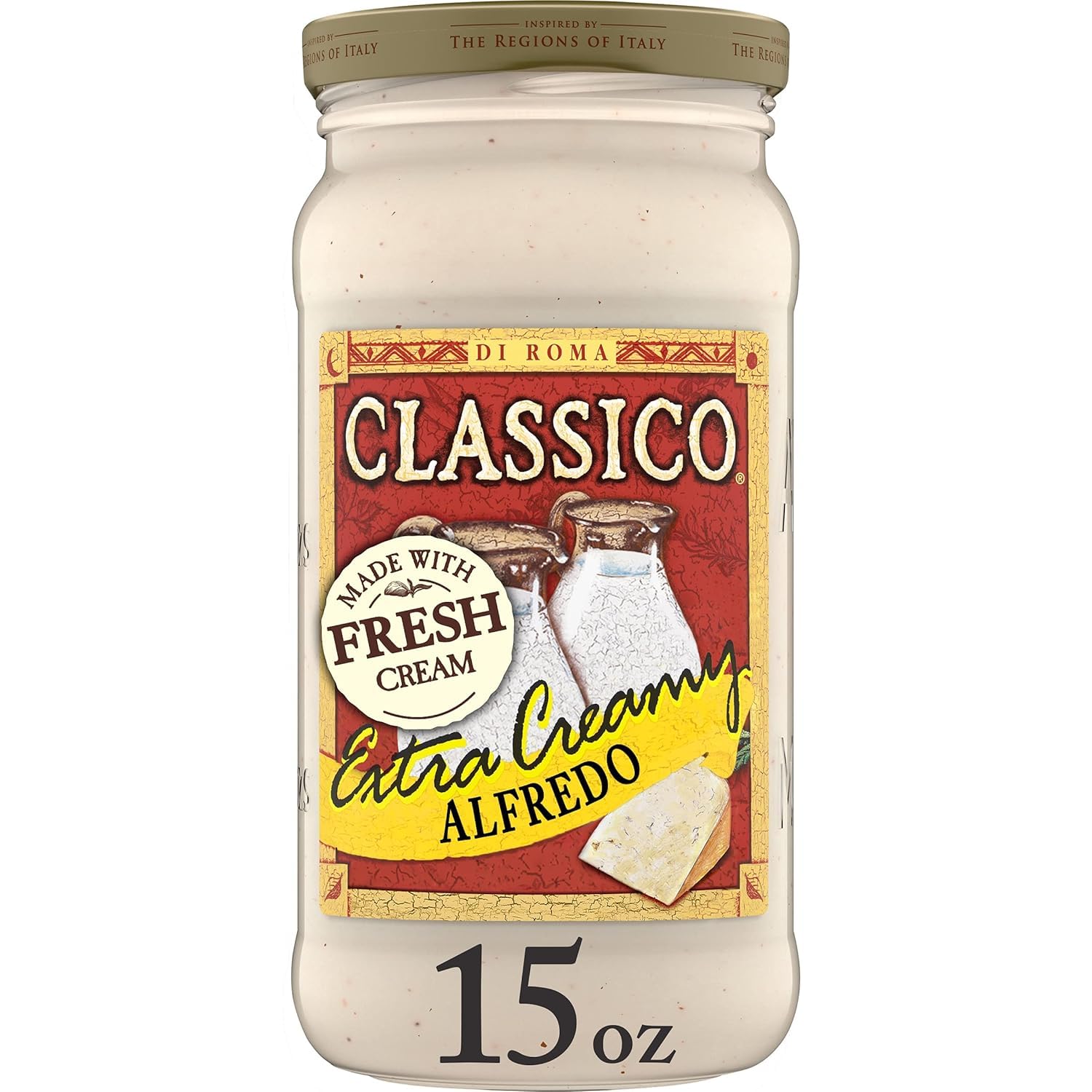 Classico Pasta Sauce Variety Pack - Alfredo & Marinara Flavors, Made with Real Ingredients 4ct. (Variety Pack)