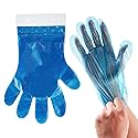 DealbyBox 1000pack Blue Disposable Poly Gloves for Restaurants, Pastry Shops,Deli Shops and Grocery Strores