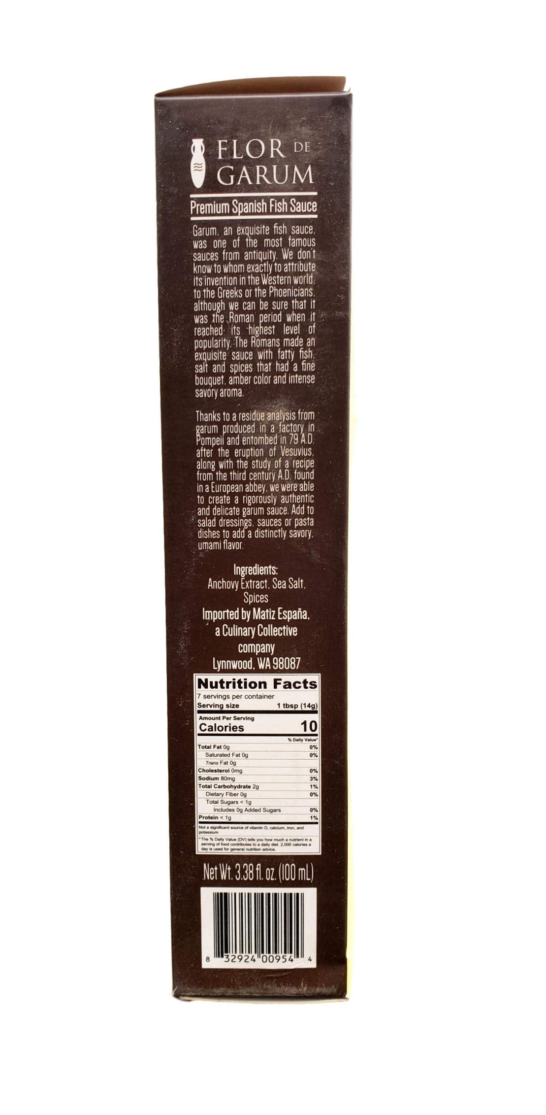 Matiz Flor de Garum - Premium Spanish Fish Sauce - 100ml