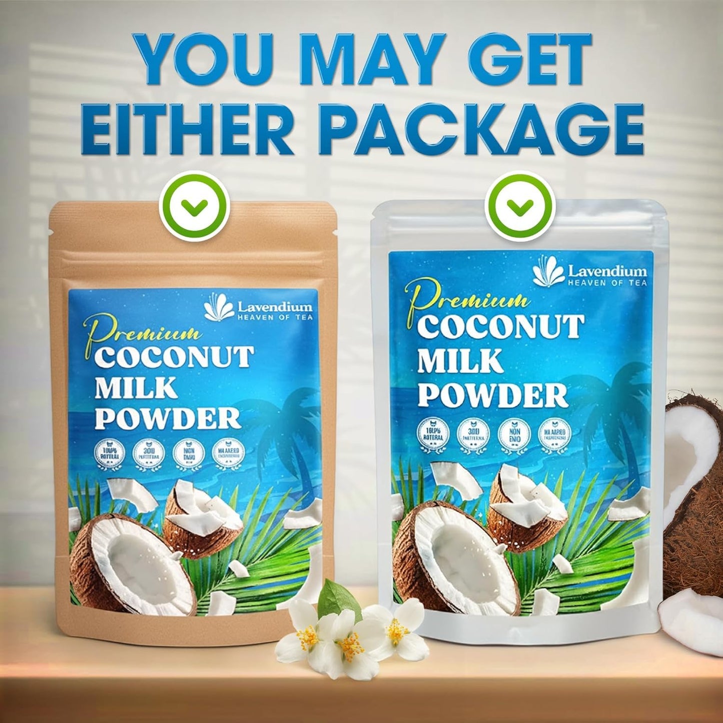 20oz (1.25 lbs) Coconut Milk Powder, 100% Natural, Unsweetened, Perfect for Cake, Coffee, Tea, Creamer Alternative, No Additives, No Gluten, Vegetarian
