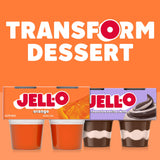 Jell-O Original Orange Artificially Flavored Ready-to-Eat Gelatin Snack Cups, 4 ct Cups