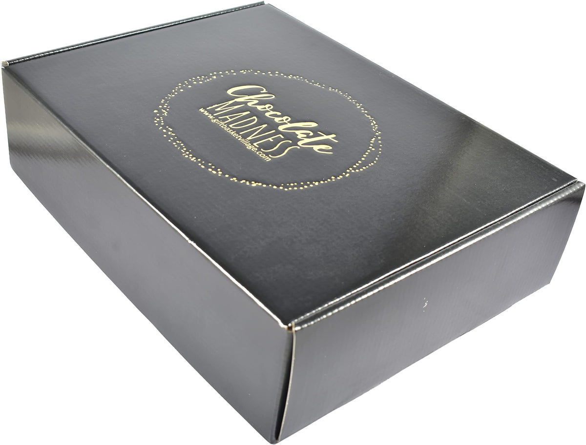 Gift Basket Village - The Madness Gift Box: Gourmet Chocolate, Fruit & Nuts, Truffles, and More, Perfect for Any Occasion, Handcrafted in the USA
