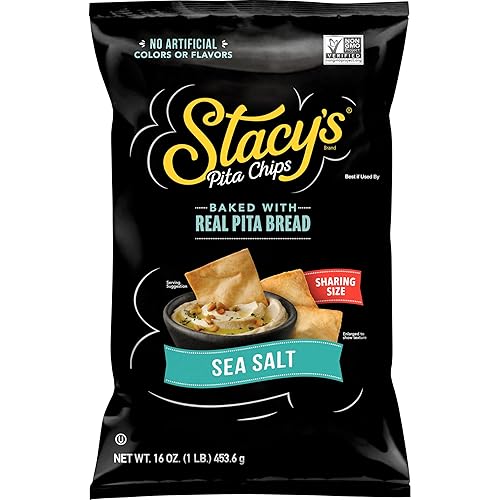 STACYS SNACKS Sea Salt Pita Chips, 16 OZ