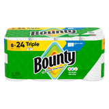 Bounty Paper Towels Select-A-Size, White, 8 Triple Rolls = 24 Regular Rolls