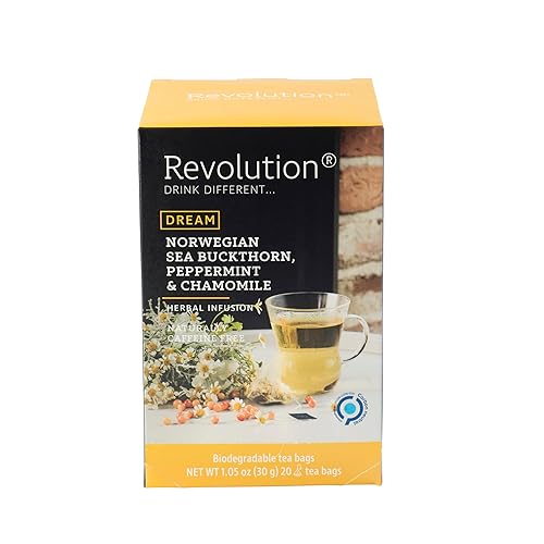 REVOLUTION TEA® Norwegian Chamomile Tea Bags [THE ORIGINAL] - Norwegian Sea Buckthorn, Peppermint & Chamomile - Herbal Tea Blend - Premium Full Leaf