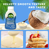 Nature's Charm Sweetened Condensed Coconut Milk, NEW Squeeze Bottle , Dairy and Soy FREE, Vegan, Lactose FREE, Gluten FREE. Rich Coconut Flavor, Good Soure of Calcum-11.25 Ounce (Pack of 2) Combo With FREE KC Commerce Wooden Spoon (2)