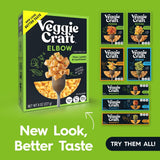 Veggiecraft Farms Elbow Pasta - NEW IMPROVED RECIPE - Protein Pasta, Cauliflower Pasta w/Lentils & Peas, High Protein Macaroni Noodles, Low-Carb