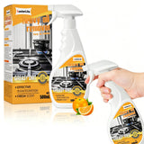 Powerful Grease-Removing Spray - 500 Ml Foam Cleaner, Suitable for Range Hoods Glass Cooktops and Oven Racks | Suitable for Stainless Steel Granite