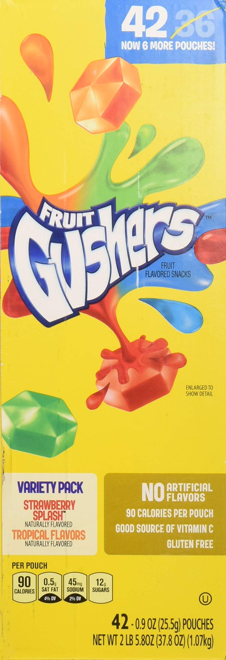 Fruit Gushers Variety Pack (0.9 Ounce, 42 Count)