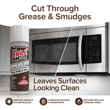 Horsepower Bull Shot Stainless Steel Cleaner Spray, As Seen On TV, Cleans, Polishes & Protects, Removes Greasy Fingerprints & Streaks