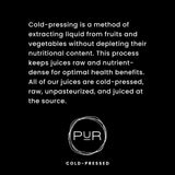 PUR Cold-Pressed Juice - Nut Mylk + Daily Protein 18 Pack - Choco - Plant-Based Drink with Almond & Coconut Milk, Dates, Pea Protein, Cocoa, Cinnamon