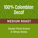 Don Francisco's 100% Colombian Decaf Coffee Pods, 24 Count, Medium Roast, Compatible with Keurig Brewers
