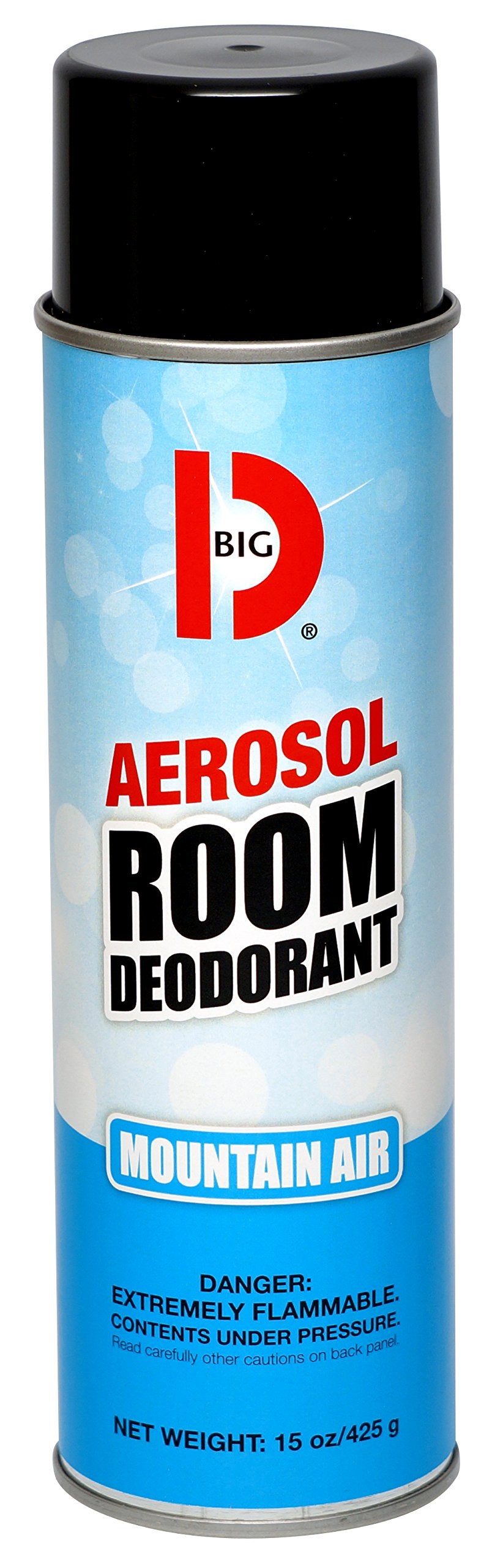 Big D 426 Aerosol Room Deodorant, Mountain Air Fragrance, 15 oz (Pack of 12) - Industrial strength handheld air freshener ideal for restrooms